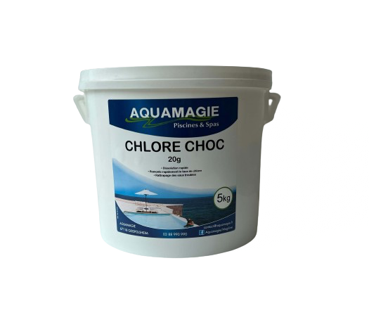 Chlore Choc 5 Kg / 20g – Aquamagie